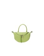 Viola Castellani Geanta crossbody de piele cu bareta detasabila - Verde