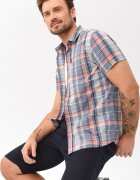 Volcano Camasa cu maneci scurte C-Beni pentru barbati - din bumbac - Multicolor - Regular Fit - Multicolor/Albastru multicolor