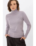Volcano Pulover cu guler inalt S-Juli - dama - usor - violet deschis melange - Violet deschis melange