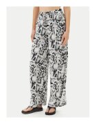 Volcom Pantaloni largi pentru dama stofa - negru/alb