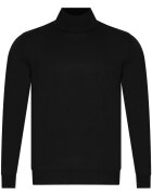 WEENS Pulover barbati - WS3321 - croiala regular - negru - bumbac si acril