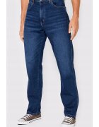 Wrangler Blugi barbati Frontier - relaxati - albastru inchis - bumbac - Albastru