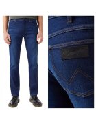 Wrangler Blugi Barbati - Greensboro - Regular Fit - Talie Medie - Fermoar - Lungi - 5 Buzunare - Bumbac - Albastru - Albastru