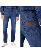 Wrangler Blugi barbati River W31 L32 - albastru inchis - croiala conica - elasticitate sporita