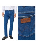 Wrangler Blugi Barbati - Texas - Regular Fit - Talie Medie - Fermoar - Lungi - 5 Buzunare - Bumbac - Albastru - Albastru