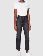 Wrangler Blugi dama - WILD WEST - croiala dreapta - negru - bumbac -