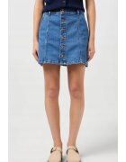 Wrangler Fusta denim mini - bumbac/poliester - albastru - elasticitate - doua buzunare