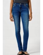 Wrangler Pantaloni jeans dama Spat Jean - tigareta - albastru inchis - bumbac - talie joasa - fermoare