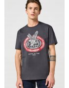 Wrangler Tricou barbati - Americana Tee - negru - bumbac - maneca scurta