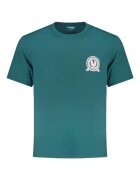 Wrangler Tricou barbati cu logo si decolteu la baza gatului - Verde - Verde