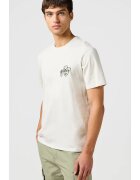 Wrangler Tricou barbati - SMALL GRAPHIC TEE - alb - bumbac - maneca scurta - croiala regular fit