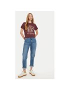 Wrangler Tricou dama - 304281952 - Bumbac - Rosu - Rosu