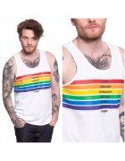 Wrangler Tricou fara maneci barbati PRIDE TANK alb 100% bumbac