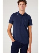 Wrangler Tricou polo - Bumbac - Bleumarin - Bleumarin
