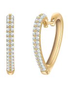 Yokoamii Cercei placati cu aru de 14K cu zirconia - Auriu