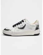 Zadig & Voltaire Pantofi sport din piele cu aspect uzat - Alb murdar