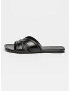 Zadig & Voltaire Papuci din piele cu varf patrat - Negru