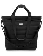 Zagatto Geanta dama umar - Neagra - Shopper Matlasata - Dimensiuni 46x41x18 cm - ZG777