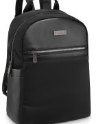 Zagatto Rucsac urban dama - Negru - Fermoar dublu - Impermeabil - 35x27x15 cm - NERO - ZG845