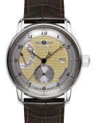 Zeppelin Ceas Automat - Miyota 9134 - 26 de pietre - inox/piele naturala - curea maro - rezistent la apa 50m
