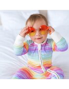 Zipster Salopeta lunga din bambus - - Rainbow - Multicolor - pentru bebelusi