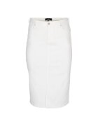ZIZZI Fusta dama - 301822271 - Bumbac - Alb