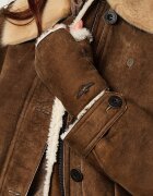 Aeronautica Militare De piele cojoc | Regular Fit