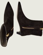AllSaints Botine cu toc Piper | piele întoarsă