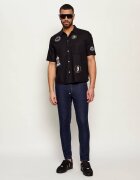 AllSaints Cămașă KARLTON | Relaxed fit | cu adaos de in