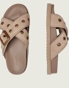 AllSaints De piele șlapi SUKI WESTERN | piele întoarsă