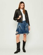 AllSaints Geacă de piele DALBY | Slim Fit