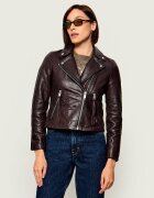 AllSaints Geacă de piele Dalby | Slim Fit