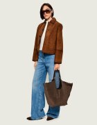 AllSaints Geantă shopper Ara | piele întoarsă