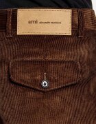 AMI Paris Pantaloni | carrot fit | catifea reiată
