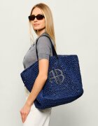 Anine Bing Geantă shopper LARGE RIO cu adaos de piele
