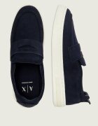 Armani Exchange Pantofi loafer | piele întoarsă