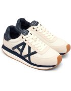 Armani Exchange Sneakers cu adaos de piele