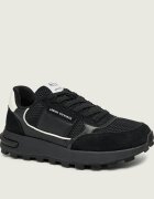 Armani Exchange Sneakers cu adaos de piele