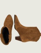 BA&SH Botine cu toc New Casey | piele întoarsă