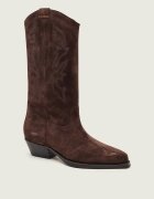 BA&SH Cizme cowboy Claurys | piele întoarsă