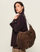 BA&SH Hobo Franges | piele întoarsă
