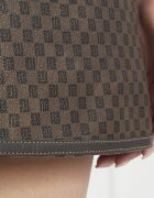 Balmain De piele fustă