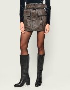 Balmain De piele fustă