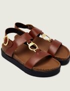 Barbour De piele sandale Gwen