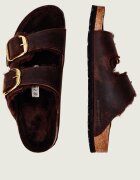 Birkenstock De piele șlapi Arizona Big Buckle | shearling cu adaos de lână