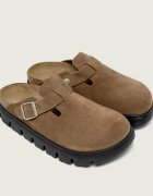 Birkenstock Mules (încălțăminte) Boston Pap Chunky | x Papillio | piele întoarsă | narrow fit