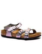 Birkenstock Sandale Kumba Saffiano cu adaos de piele | narrow fit