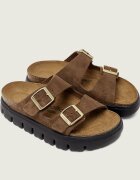 Birkenstock Șlapi Arizona Chunky | x Papillio | narrow fit | piele întoarsă