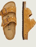 Birkenstock Șlapi Arizona Rivet LEVE | piele întoarsă | narrow fit