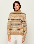 BOGNER Guler înalt Rosa | regular fit cu adaos de lână și cașmir